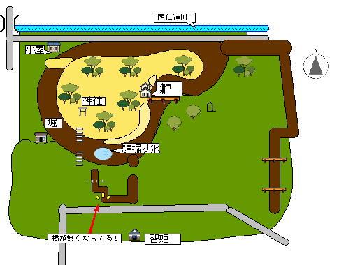 らくがき地図逆井城２