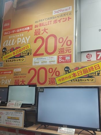 Auペイを使ってビックカメラでエアコンを購入して28 分のポイントget 秋に咲くヒマワリ なのかもね 楽天ブログ