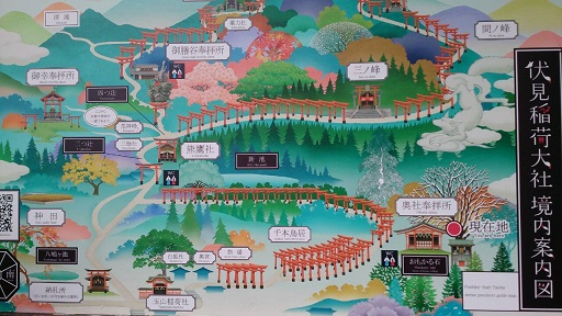 伏見稲荷 境内地図