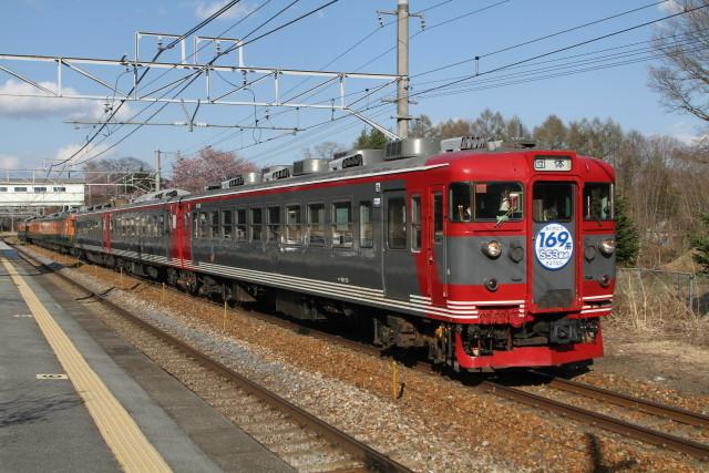 しなの鉄道 169系 信濃追分で 見納め2