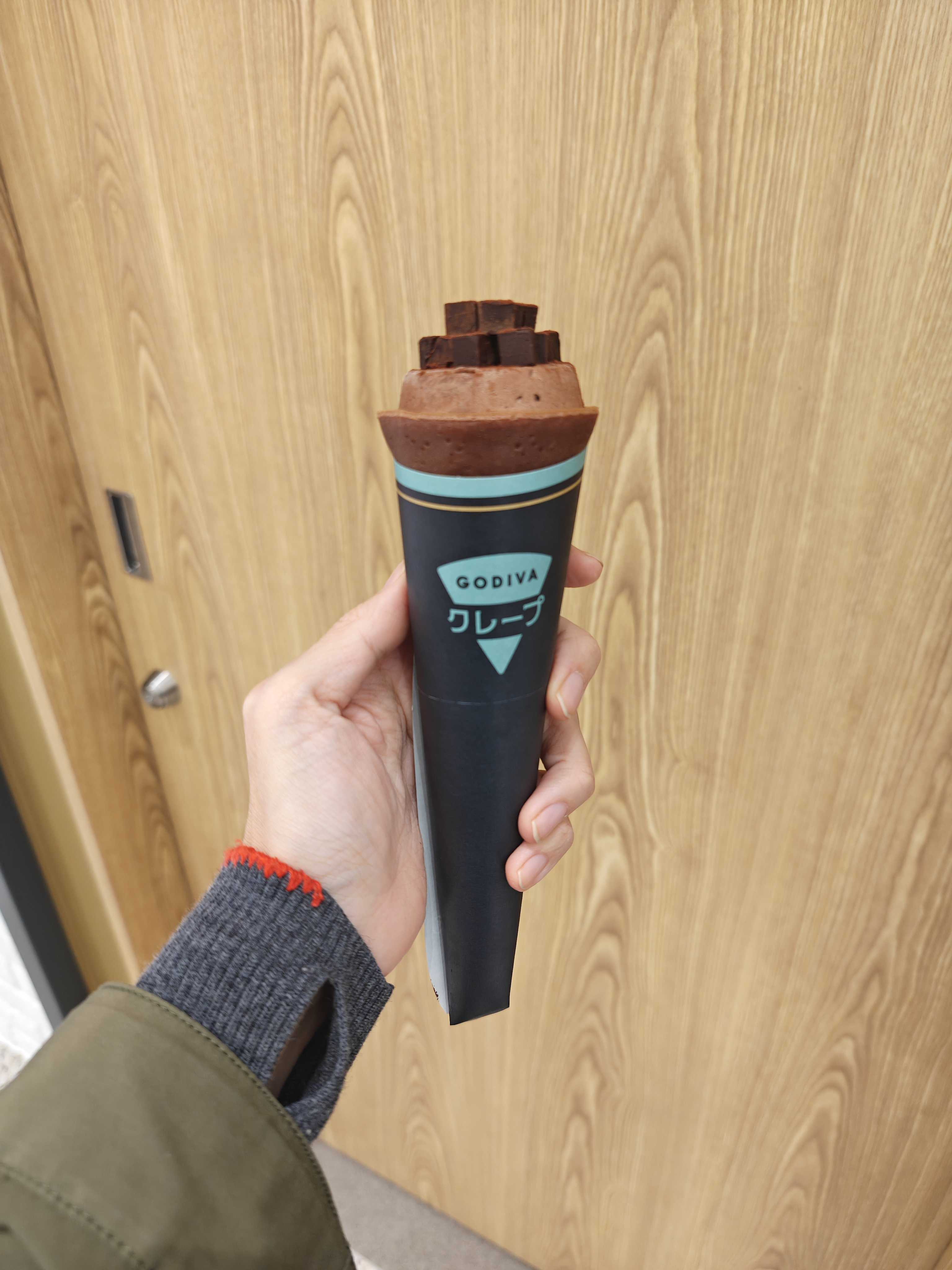 ゴディバクレープ ららぽーと東京ベイ　ガトー生ショコラブリュレクレープ