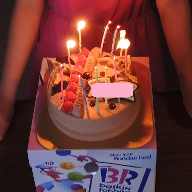 誕生日アイスクリームケーキ