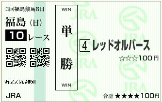 レッドオルバース(141102)単勝