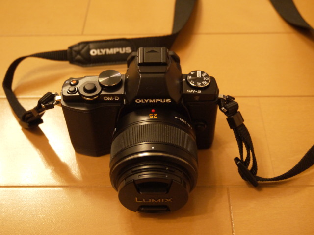 E-M5<br />
<br />
と25mmF1.4