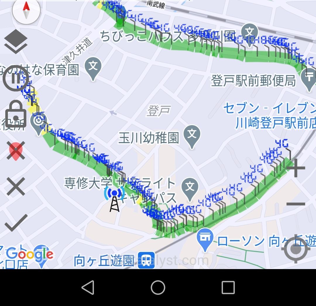楽天モバイル Un Limit 楽天エリア向ヶ丘遊園駅北西側実測 作ったり治したりの日記 楽天ブログ