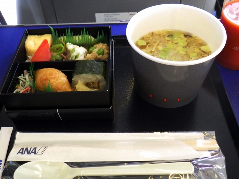 沖縄深海魚採集2017年9月下旬28　機内食