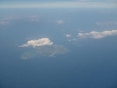 沖縄磯採集2014年9月中旬6　飛行機からの眺望
