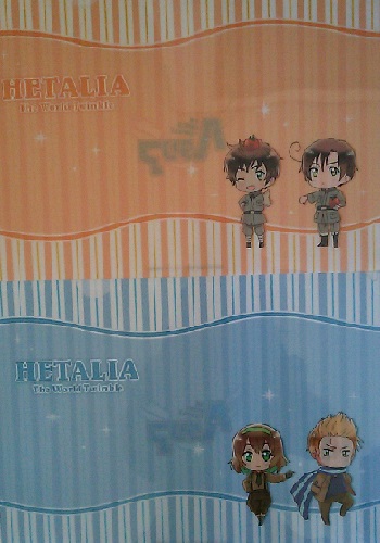 ヘタリア　アニくじ　E賞クリアファイル２枚セット