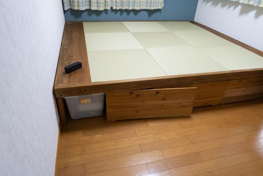 子供部屋を 畳敷き小上がり収納 に改造する ｂ1 床下目隠し編 くり坊のひとりごと Blog版 楽天ブログ