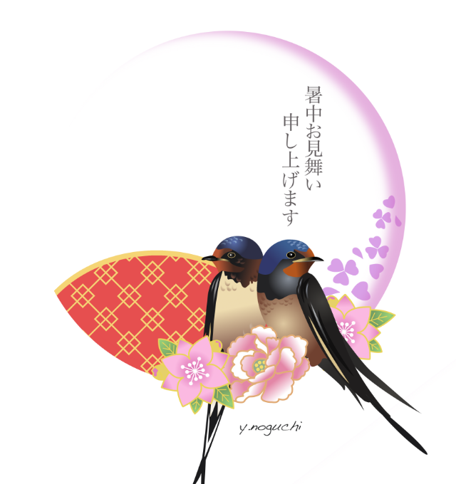 お洒落な暑中見舞いイラスト 夏イラスト テニスクラブ 涼しげな夏イラスト Noguchi S Worldへようこそ 無断転載禁止 楽天ブログ