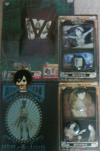 進撃の巨人一番くじF賞G賞H賞