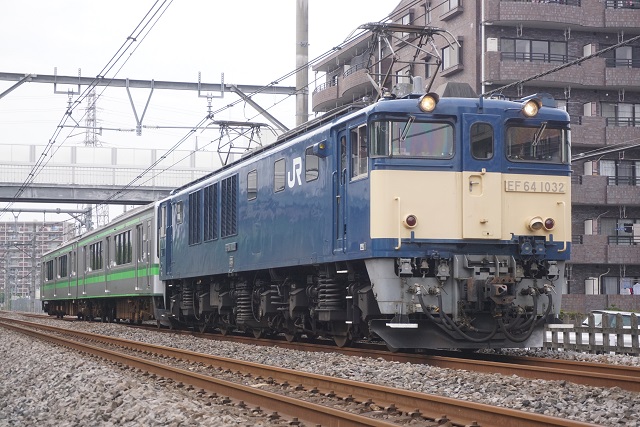 EF81 139牽引 小田急4000形 大宮入場 & EF64 1032牽引 E127系 V13編成 長野配給6