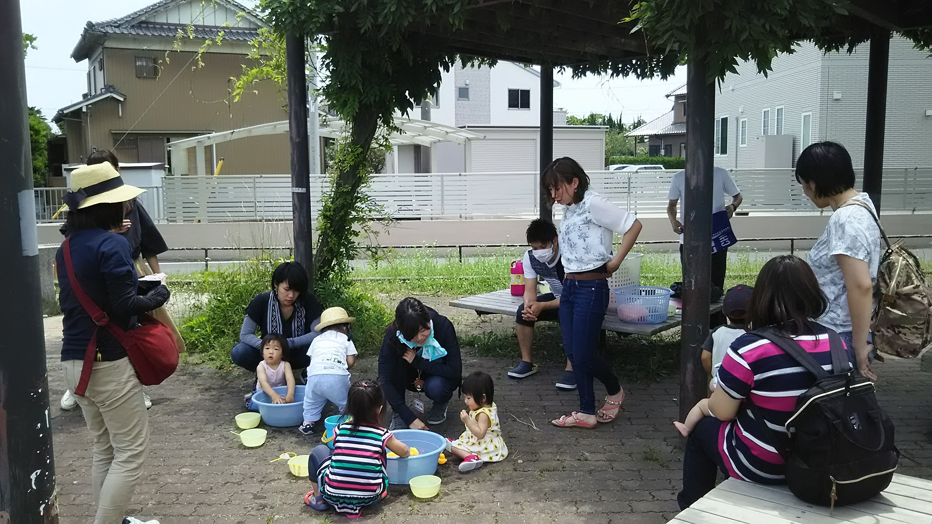 6月のそと遊び 金魚すくい で遊びました おやこっこみなと 陽まわり 福田 楽天ブログ