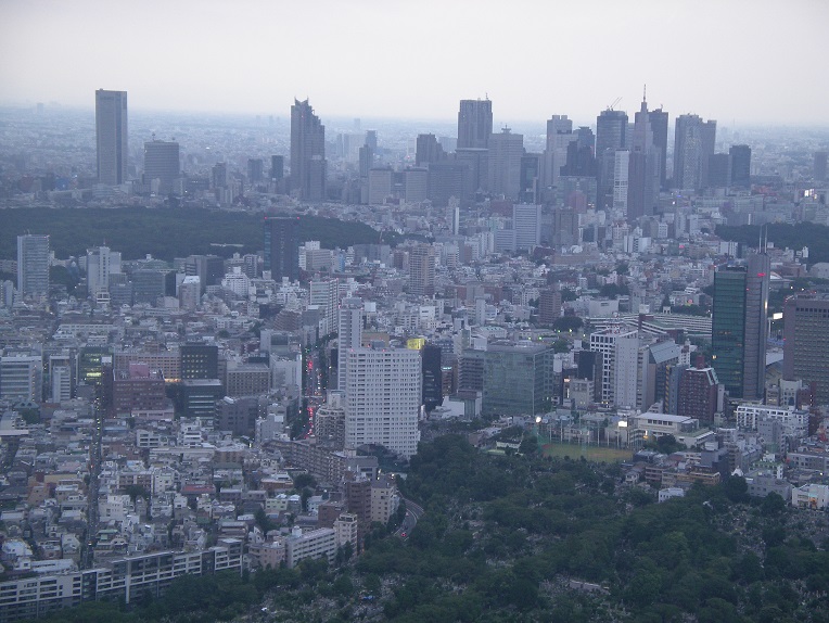 六本木ヒルズ展望台からの眺め