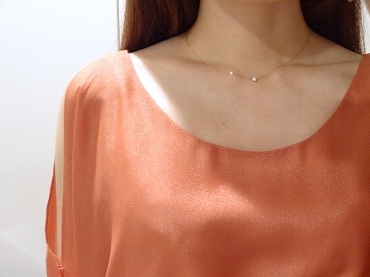 Avaron 　一粒石ダイヤネックレス　Ortina　0.15ct ダイヤモンド