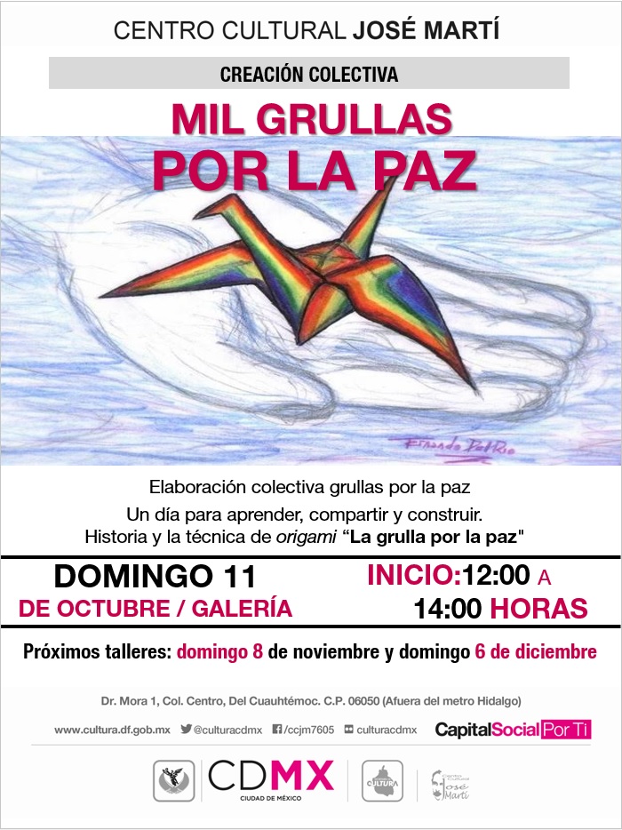 poster MIl grullas por la paz
