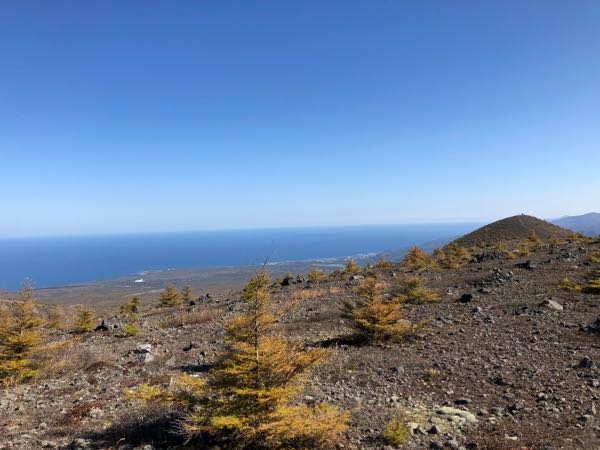 駒ヶ岳 登山レポート(標高1131m) 2018年10月20日) 北海道 茅部郡森町・鹿部町と亀田郡七飯町にまたがる 6号目から標高900mの