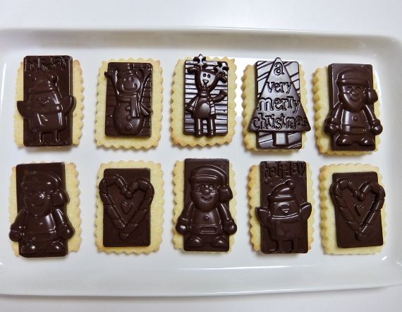 チョコレート　タグ　クリスマス　アルフォート　クッキー　Christmas holiday
