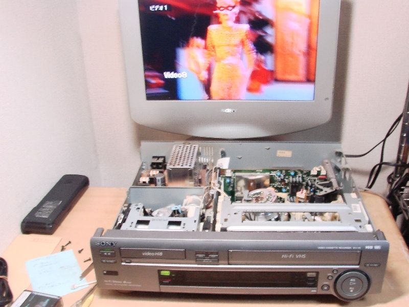 8ミリビデオ 修理 WV-H5 ④Vテープ入出できないVｶｾｺﾝｼﾞｮｲﾝﾄ | . .8ミリ