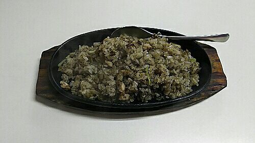 さばきの油を使ったチャーハン(らく楽)20180509