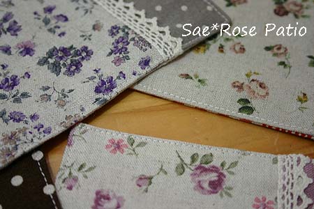 コースター　小花柄