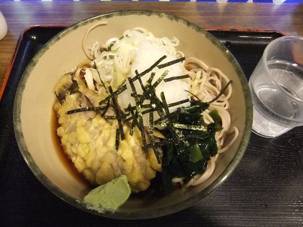本陣ルミネエスト新宿店の冷しおろし茄子天そば１