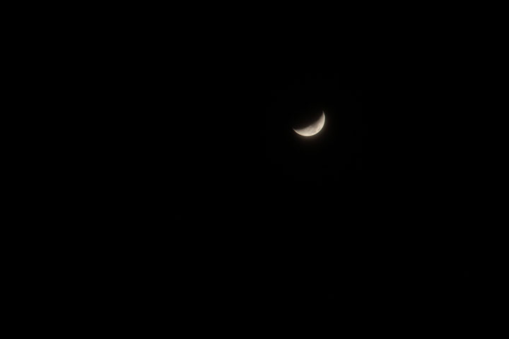 火星と月-月