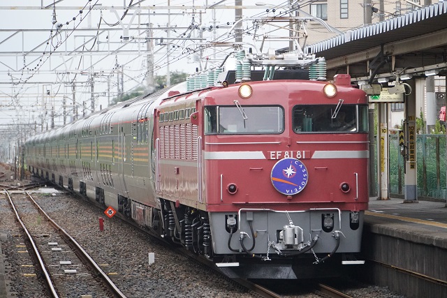 EF81 81牽引 寝台特急 ｢カシオペア紀行｣ 盛岡行き3