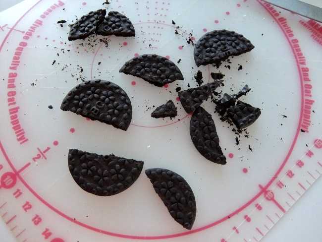 カップケーキ チョコレート ケーキ ハロウィン オレオ こうもり Halloween bat oreo