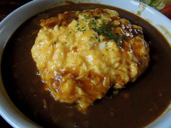 久善の「オムレツカレー」-2♪