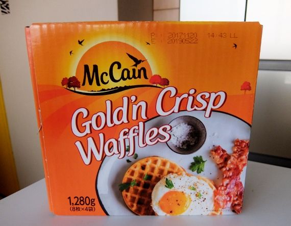コストコ ブログ 商品 マッケイン ワッフル 980円 McCain Gold'n Crisp Waffles 