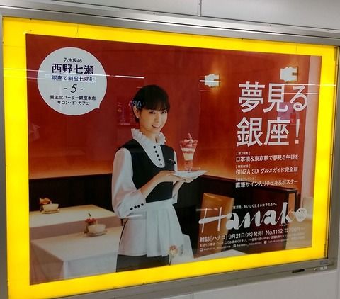 非売品 西野七瀬 等身大ポスター おまけ付き ポスター(女性) B2両面ポスター(八つ折) 西野七瀬(乃木坂46) EX