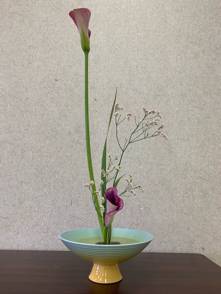 紫色のカラー いけばなで新風体生花を生けました 花 Hana いけばな くらし 楽天ブログ