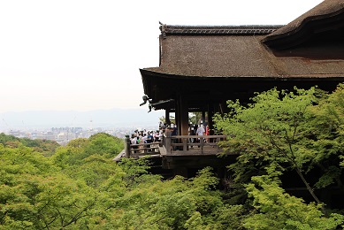 京都　清水寺　清水の舞台