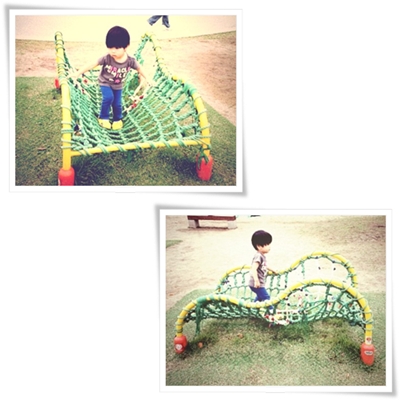 孫と公園