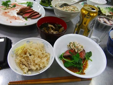 牡蠣ときのこの炊き込みご飯