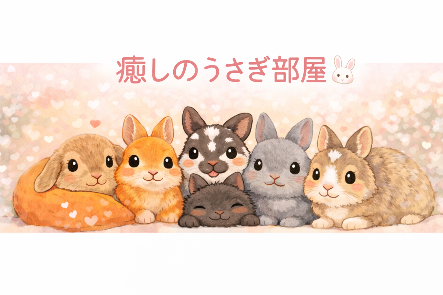 うさぎ６羽と家族の日々