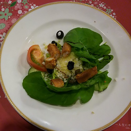 ラシックベーカリーレストランサンマルクお誕生日コース前菜