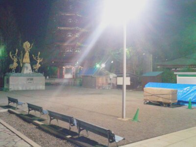 川崎大師ベンチ2013新春