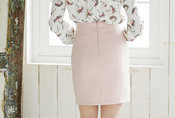 ハイウエスト ミニスカート タイトスカート バックスリットなし