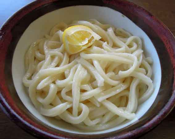 つくだうどんの「ぶっかけうどん」-2♪