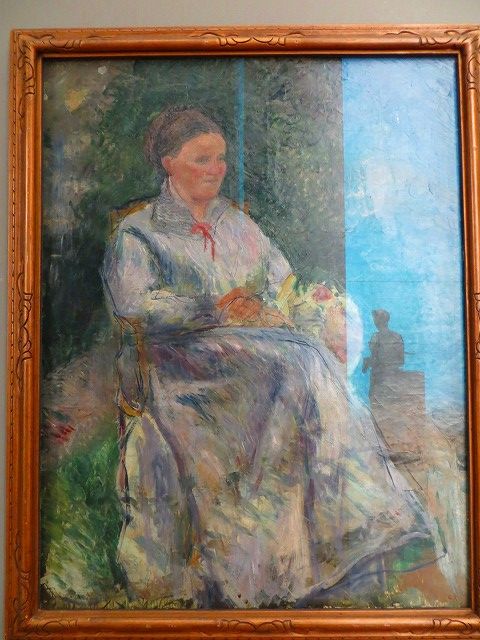 カミーユピサロ　鳥の女　La femme aux paules 絵画 カミーユピサロ 鳥の女 La femme aux paules 絵画 - メルカリ