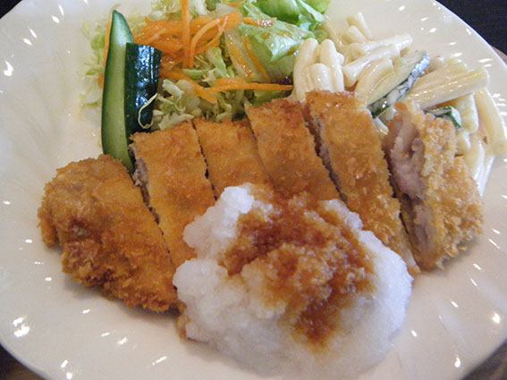 シェフの「おろしトンカツ」-2♪