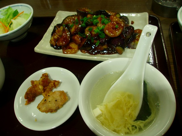 茄子と海老炒め定食全体.jpg