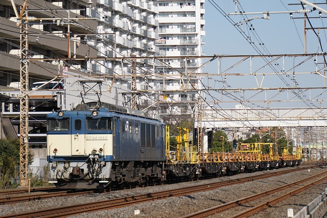 EF64 1052牽引 茅野ロングチキ工臨 空返却4