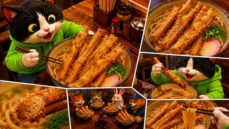 ゴボ天うどん 長尺太スティック