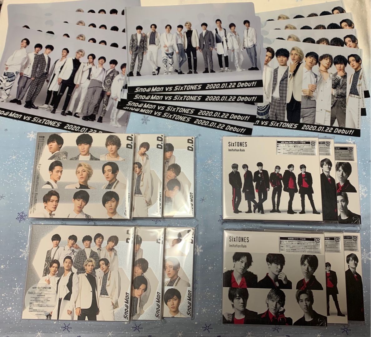 定番入荷 Snow Man vs SixTONES 特典ファイル付きCD4枚セット - 通販