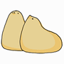 イラスト　ひよこ饅頭　50%　o-0008 50%