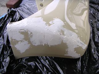 ライフ　ＤＩＹでバンパー補修