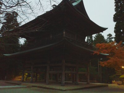 北鎌倉円覚寺三門夕2012年12月